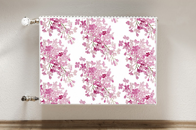 Magnetische radiatormat Roze bloemen