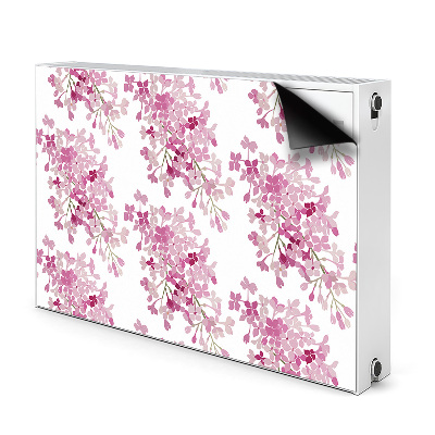 Magnetische radiatormat Roze bloemen