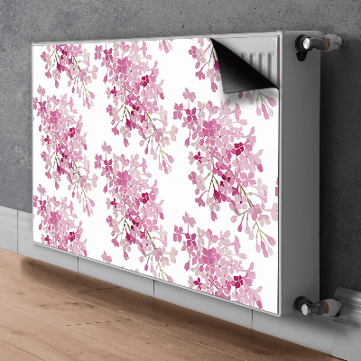 Magnetische radiatormat Roze bloemen