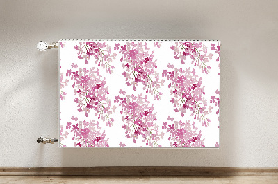 Magnetische radiatormat Roze bloemen