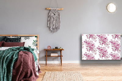 Magnetische radiatormat Roze bloemen
