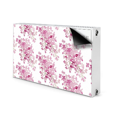 Magnetische radiatormat Roze bloemen