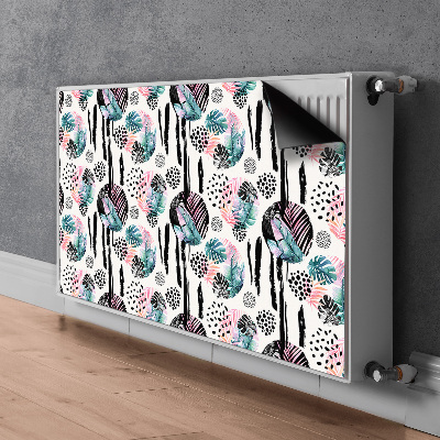 Decoratieve radiatormat Jungle-abstractie