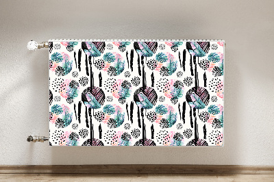 Decoratieve radiatormat Jungle-abstractie