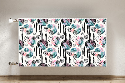 Decoratieve radiatormat Jungle-abstractie
