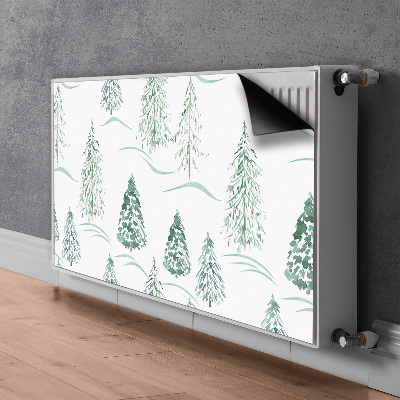 Decoratieve radiatormagneet Winter kerstboom