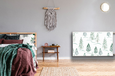 Decoratieve radiatormagneet Winter kerstboom