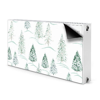 Decoratieve radiatormagneet Winter kerstboom