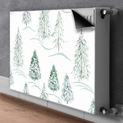 Decoratieve radiatormagneet Winter kerstboom