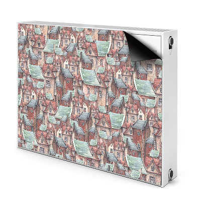 Magnetische radiatormat Oude stad