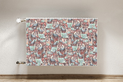 Magnetische radiatormat Oude stad
