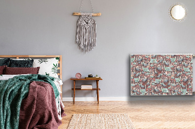 Magnetische radiatormat Oude stad