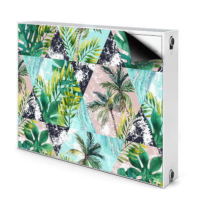Magnetische mat voor de radiator Palmenpatroon