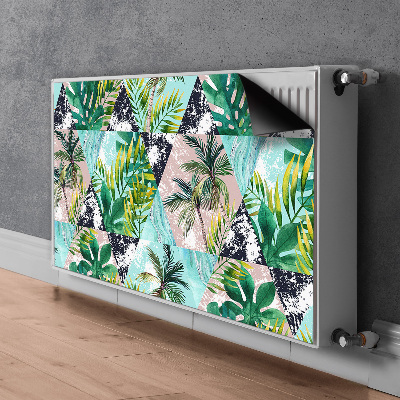 Magnetische mat voor de radiator Palmenpatroon