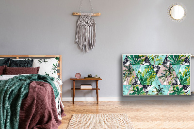 Magnetische mat voor de radiator Palmenpatroon
