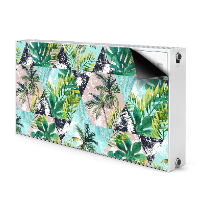Magnetische mat voor de radiator Palmenpatroon