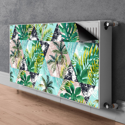 Magnetische mat voor de radiator Palmenpatroon