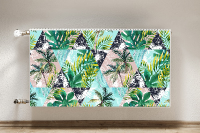 Magnetische mat voor de radiator Palmenpatroon