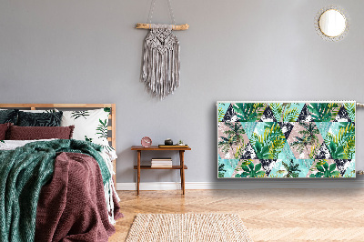 Magnetische mat voor de radiator Palmenpatroon