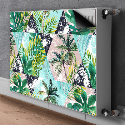 Magnetische mat voor de radiator Palmenpatroon