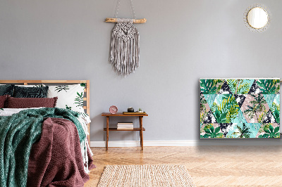 Magnetische mat voor de radiator Palmenpatroon