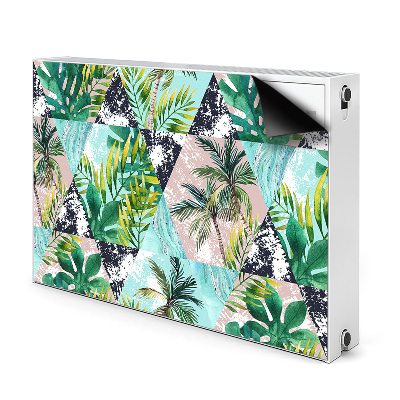 Magnetische mat voor de radiator Palmenpatroon