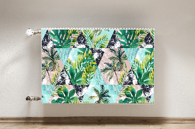 Magnetische mat voor de radiator Palmenpatroon