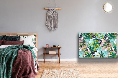 Magnetische mat voor de radiator Palmenpatroon