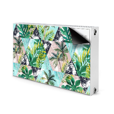 Magnetische mat voor de radiator Palmenpatroon