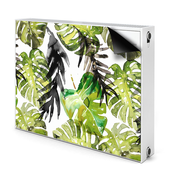 Decoratieve radiatormat Aquarelbladeren