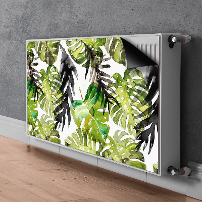 Decoratieve radiatormat Aquarelbladeren