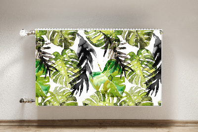 Decoratieve radiatormat Aquarelbladeren