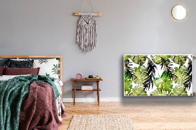 Decoratieve radiatormat Aquarelbladeren