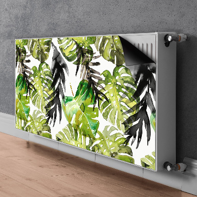 Decoratieve radiatormat Aquarelbladeren