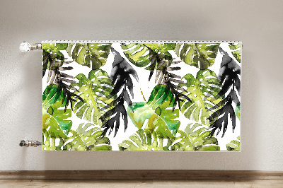 Decoratieve radiatormat Aquarelbladeren