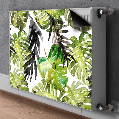 Decoratieve radiatormat Aquarelbladeren