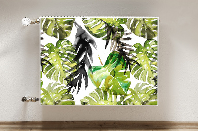 Decoratieve radiatormat Aquarelbladeren