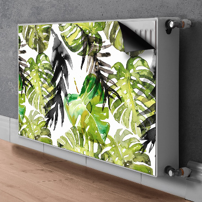 Decoratieve radiatormat Aquarelbladeren