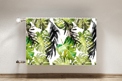 Decoratieve radiatormat Aquarelbladeren