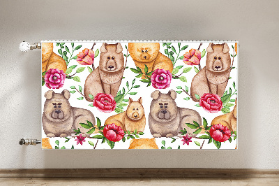 Decoratieve radiatormat Chow chow dogs
