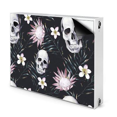 Decoratieve radiatormat Schedels en bladeren