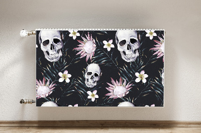 Decoratieve radiatormat Schedels en bladeren