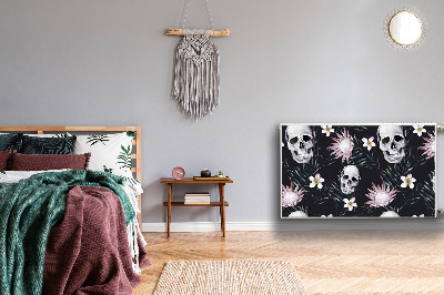 Decoratieve radiatormat Schedels en bladeren
