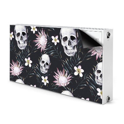Decoratieve radiatormat Schedels en bladeren
