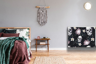 Decoratieve radiatormat Schedels en bladeren