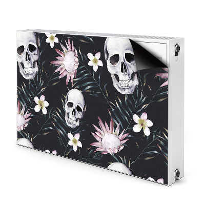 Decoratieve radiatormat Schedels en bladeren