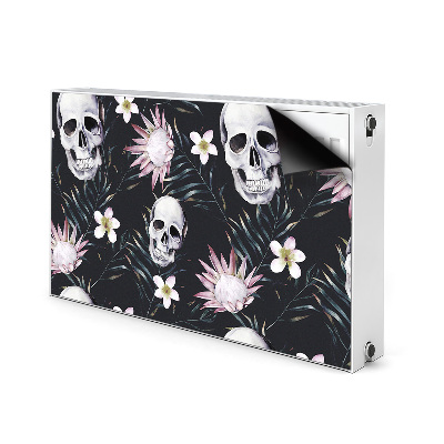 Decoratieve radiatormat Schedels en bladeren