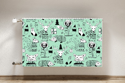 Magnetische radiatormat Scandinavische dierentuin
