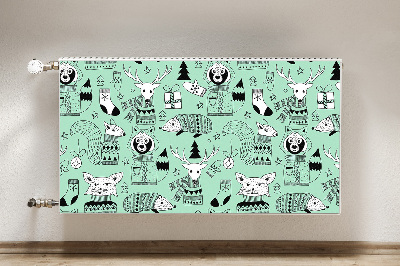 Magnetische radiatormat Scandinavische dierentuin