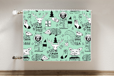 Magnetische radiatormat Scandinavische dierentuin